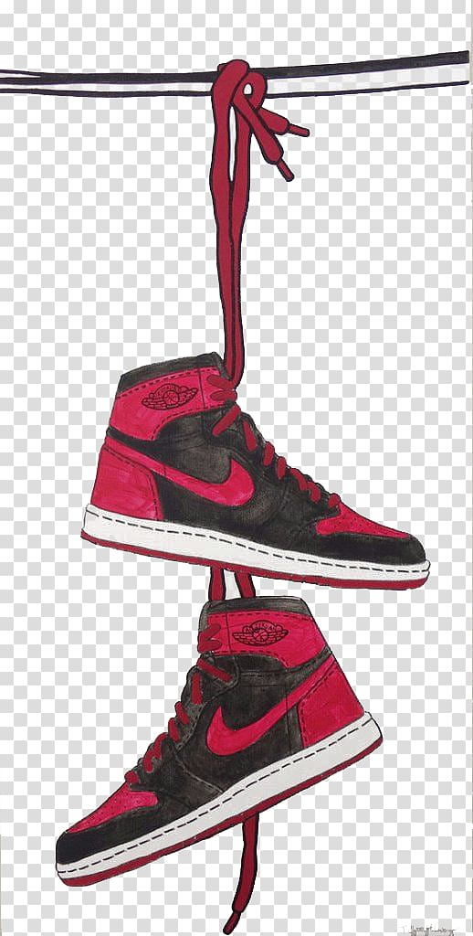 red jordan one 